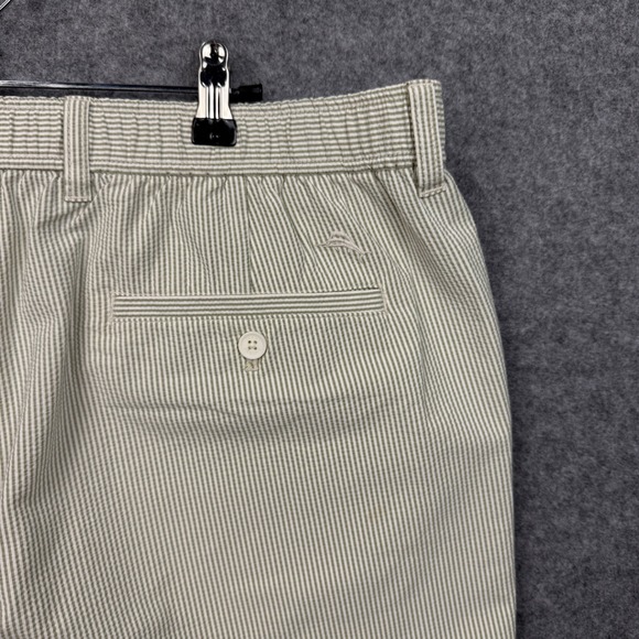 Tommy Bahama Nova Wave Sand Stripe 9 Shorts Mens XL Palm Green ST890044 New - Picture 9 of 13